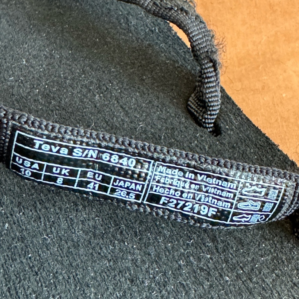 Teva Womens Olowahu 6840 Casual Slip on Blue Black Flip Flops Sandals
Size 10 - Picture 4 of 6